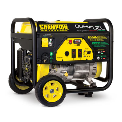 Champion 5500W Dual Fuel Portable Generator - PWE10042