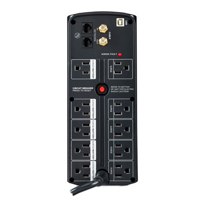 CyberPower 1100VA 10 Outlet and Mini Battery Backup and Surge Protector - Main Image