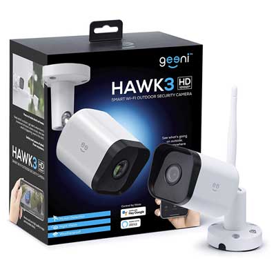 Geeni Hawk 3 1080P HD Outdoor Security Camera - White - Main Image
