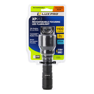 LuxPro XP913 Rechargeable LED focusing flashlight  - Main Image