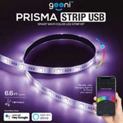 Geeni Prisma Strip USB Smart LED Strip Lights 6.6 ft