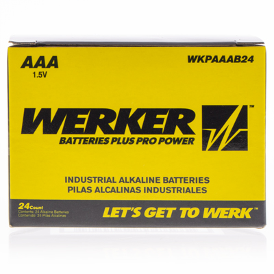 Werker AAA Alkaline Battery - 24 Pack