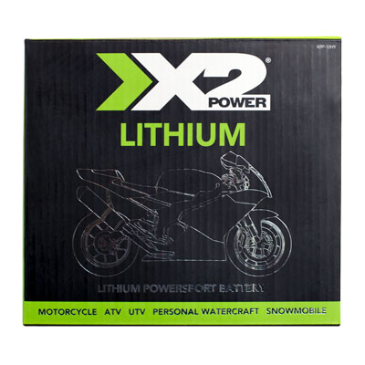 X2Power 12A-BS 12.8V 280CA Lithium Powersport Battery - Main Image