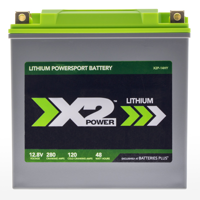 X2Power 14-BS 12.8V 280CA Lithium Powersport Battery - Main Image