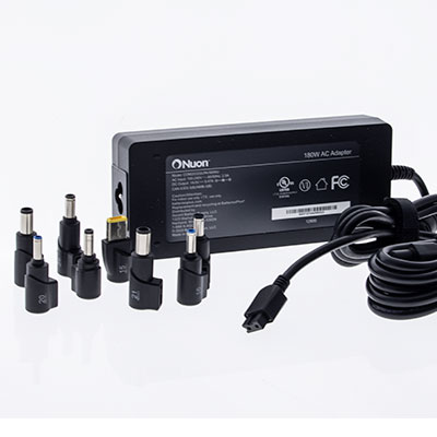 Nuon 180 Watt Universal Laptop Charger With Adapters - Main Image