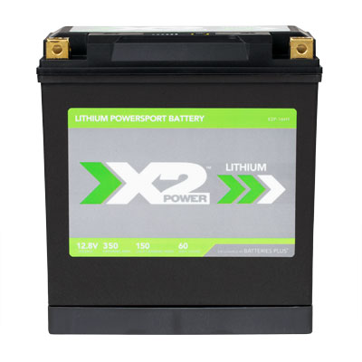 X2Power 16-BS 12.8V 375CA Lithium Powersport Battery