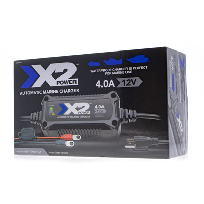 X2Power Single Bank Onboard Automatic Marine Battery Charger