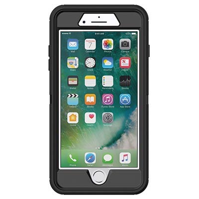 OtterBox Defender Case for Apple iPhone 7 Plus or iPhone 8 Plus (Black) - Main Image