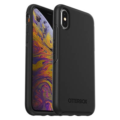 iPhone X/XS  OtterBox Symmetry black phone case - Main Image