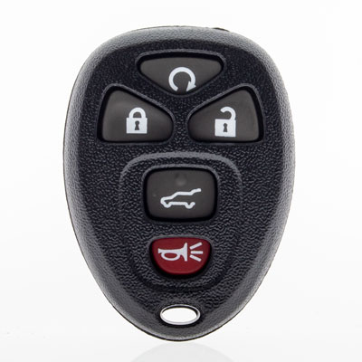 Five Button Replacement Key Fob Remote Shell for GMC and Chevrolet Vehicles