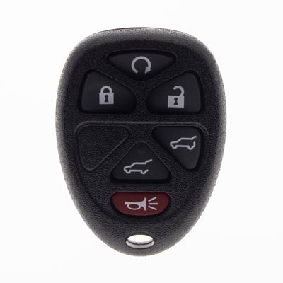 Six Button Replacement Key Fob Shell for GMC and Chevrolet Vehicles - Main Image