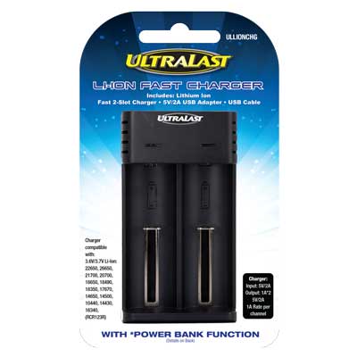 Ultra Last Lithium Ion 18650 Charger