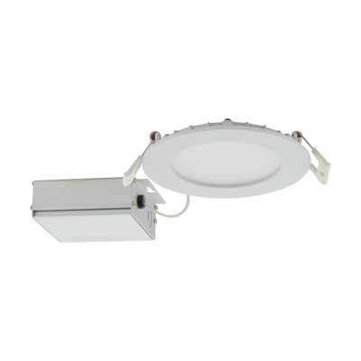 Satco 10W CCT Selectable 4 Inch Round Wafer Recessed Downlight - Main Image