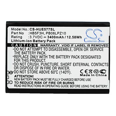 Replacement Battery for Select Huawei Hotspots - HHD10606