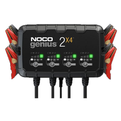 Noco Genius2X4 6V/12V 4-Bank Auto, Marine and Powersport Smart Battery Charger