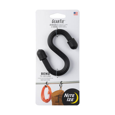 Nite Ize Gear Tie Bendable S-Hook - PLP11598