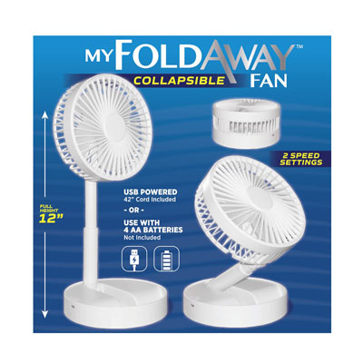 Bell + Howell Fold Away Collapsible Fan - PLP11615 At Batteries Plus