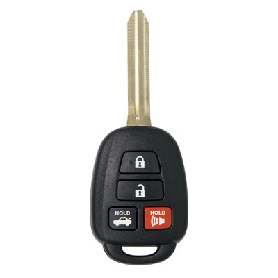 Four Button Key Fob Replacement Combo Key Remote for Toyota Vehicles - Main Image