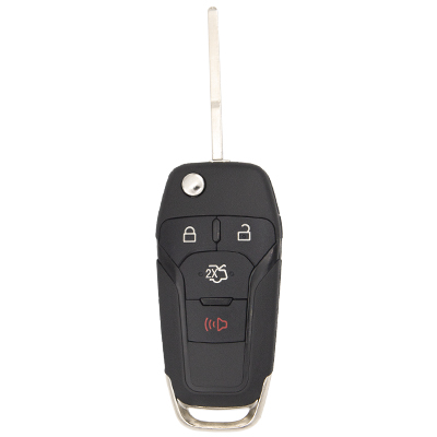 Four Button Key Fob Replacement Flip Key Remote for Ford Vehicles