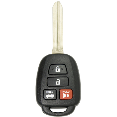 Four Button Key Fob Replacement Combo Key Remote for Toyota Camry Vehicles - FOB10041