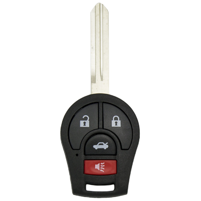 Four Button Key Fob Replacement Combo Key For Nissan Vehicles - Main Image