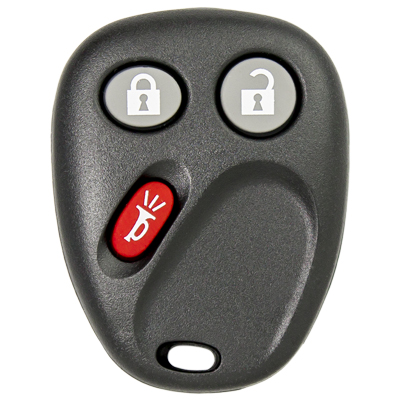Three Button Key Fob Replacement Remote For Cadillac, Chevrolet, and GMC Vehicles - Main Image