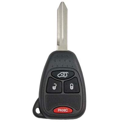 Four Button Key Fob Replacement Remote for Chrysler, Sebring, Jeep Compass and Dodge Ram Vehicles