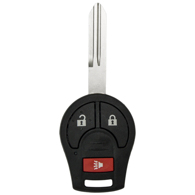 Three Button Key Fob Replacement Combo Key Remote For Nissan Vehicles - Main Image