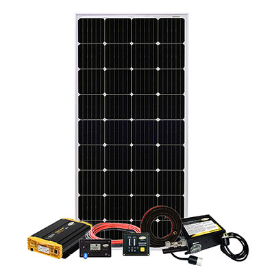 Go Power WEEKENDER ISW 190W 9.3A Complete Solar & Inverter System - Main Image