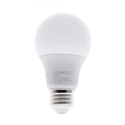 Duracell Ultra 40 Watt Equivalent A19 2700K Soft White Energy Efficient LED Light Bulb - 2 Pack