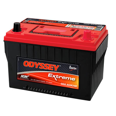 Odyssey Extreme Series AGM 850CCA BCI Group 34R Car and Truck Battery