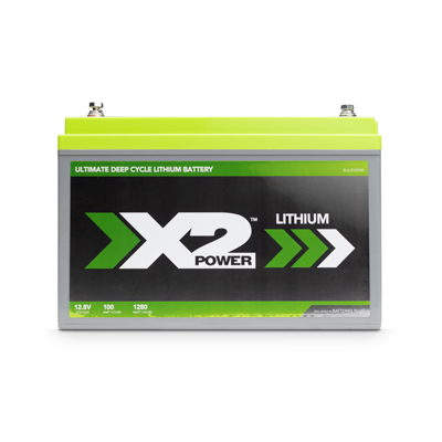 X2Power Lithium Iron Phosphate (LiFePO4) Deep Cycle Group 31 12V 100Ah Marine Battery - Main Image