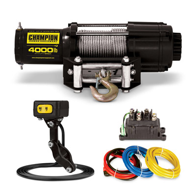 Champion Power Equipment ATV/UTV 4000lb Winch Kit - PWE10122