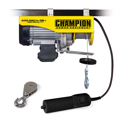 Champion Power Equipment 440/880lb Electric Hoist - PWE10124