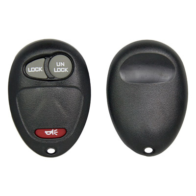 Three Button Replacement Key Fob Shell for Pontiac, GMC and Chevrolet Vehicles