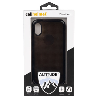 cellhelmet Altitude X phone case for Apple iPhone X and iPhone XS - Black - CEL12890