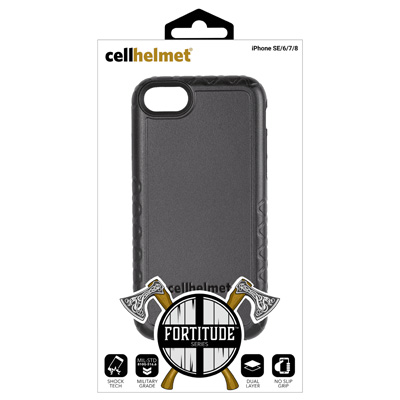 cellhelmet Fortitude Case for Apple iPhone 6, 7, 8 or SE2 - Black