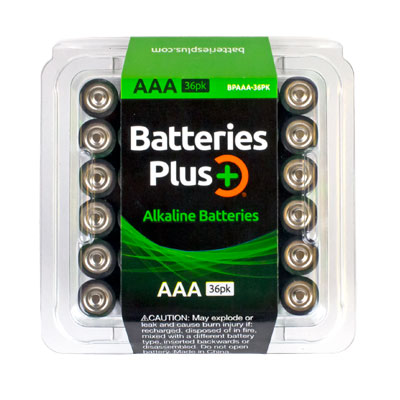 Batteries Plus AAA Alkaline Battery - 36 Pack - BPAAA-36PK