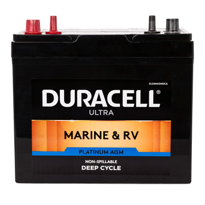 Duracell Ultra BCI Group 24M 12V 80AH 530CCA AGM Deep Cycle Marine & RV Battery