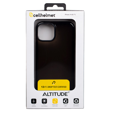 cellhelmet Altitude X Phone Case for Apple iPhone 14 - Onyx Black - CEL12992