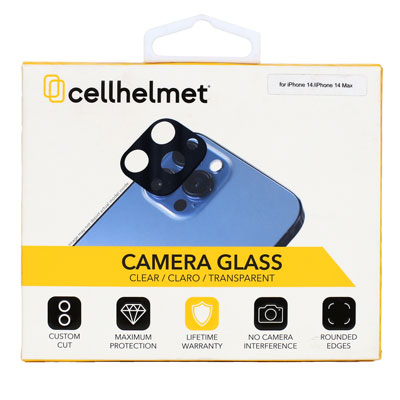 cellhelmet Tempered Glass Camera Protector for Apple iPhone 14 and Apple iPhone 14 Plus