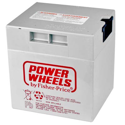 Power Wheels 12V 12AH Sealed Lead Acid (SLA) Fisher-Price Riding Toy Battery - FPG5894