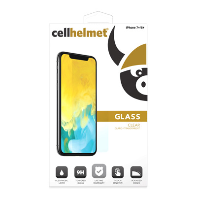 cellhelmet Tempered Glass Screen Protector for Apple iPhone 7 Plus and 8 Plus - REP12444