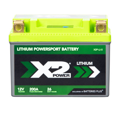 X2Power 200A Pulse Cranking X2P5 Lithium Powersport Battery - CYL10087