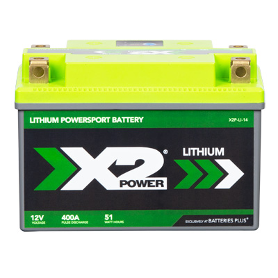 X2Power 400A Pulse Cranking X2P14 Lithium Powersport Battery - CYL10088