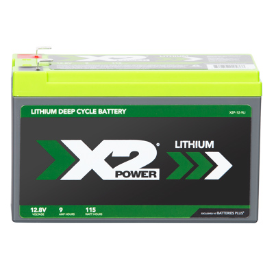 X2Power 12.8V 9AH High-Performance Commercial Lithium Battery - SLA12.8-9AH-F2