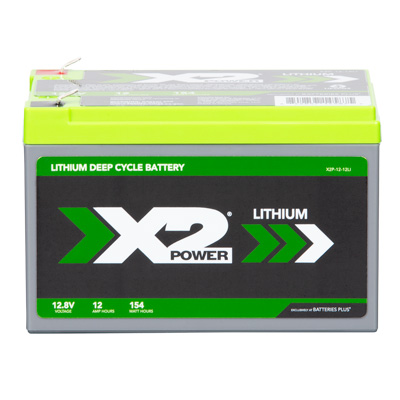 X2Power 12.8V 12AH High-performance Commercial Lithium Battery with F2/T2 Terminals