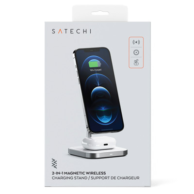 Satechi Aluminum 2-in-1 Magnetic Wireless Charging Stand - PWR11149