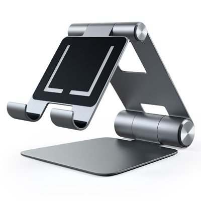 Satechi R1 Aluminum Hinge Holder Foldable Phone Desk Stand - Space Gray - PWR11182