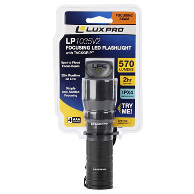 LuxPro LP1035V2 Focus 570 Lumen AAA Flashlight